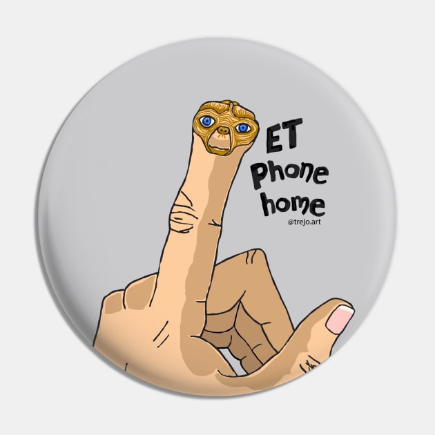 ET finger Pin by TREJOart