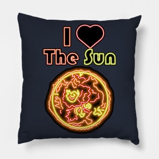 Electric Solar System I Love The Sun Pillow