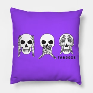 Sketchy Skellies Pillow