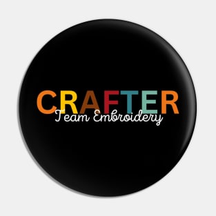 Crafter Team Embroidery Pin