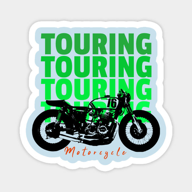 Touring Motorcyle Magnet by rizwanahmedr