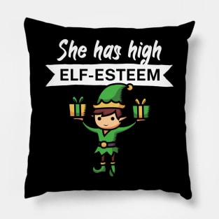 She has high elf esteem Pillow