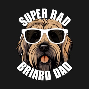 Briard Dog Dad Funny Men's Father's Day T-Shirt