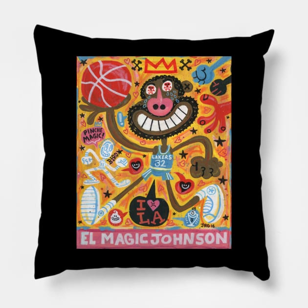 EL MAGIC JOHNSON Pillow by MEXOPOLIS