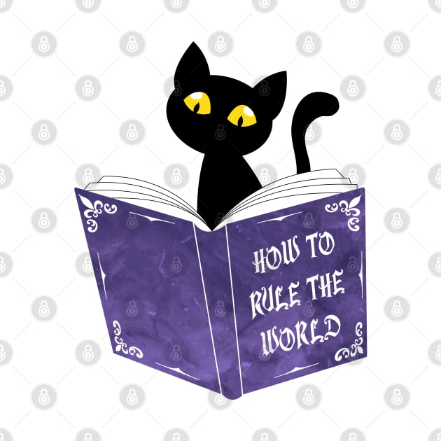 Funny Cat Reading by themadesigns