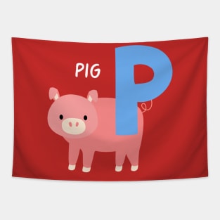 Pig name animal funny Tapestry