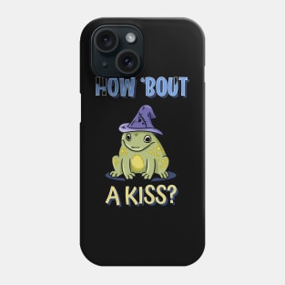 cute frog with witch hat Phone Case