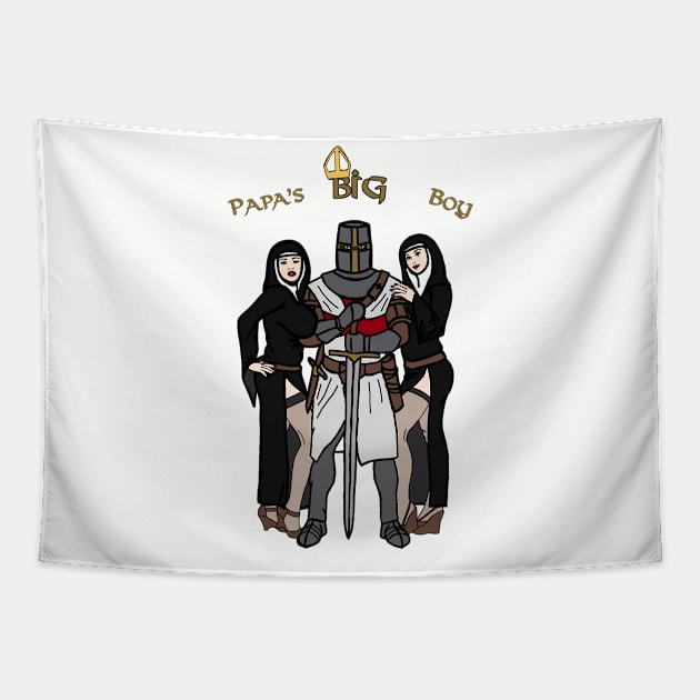 "Papa's big boy" Tapestry by LazyMadness