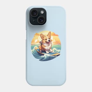 Surfing Hawaiian Corgi Phone Case