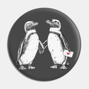 Penguin Couple Pin