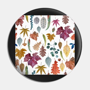 Autumn leaves falling Botanical Pin