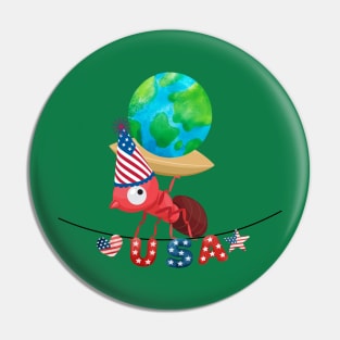 4th of July- independence day Pin