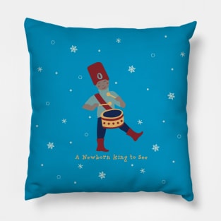 Christmas Drummer - Newborn King Pillow