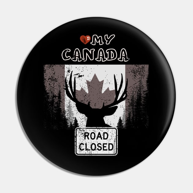 Love my Canada Pin by Shop Tee Depot