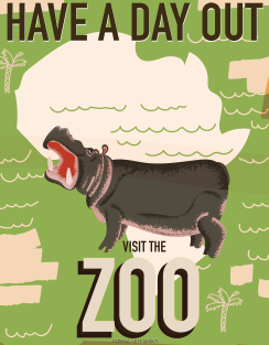 Visit the Zoo Magnet