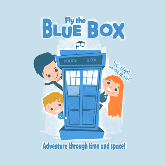 Fly the blue box by Queenmob