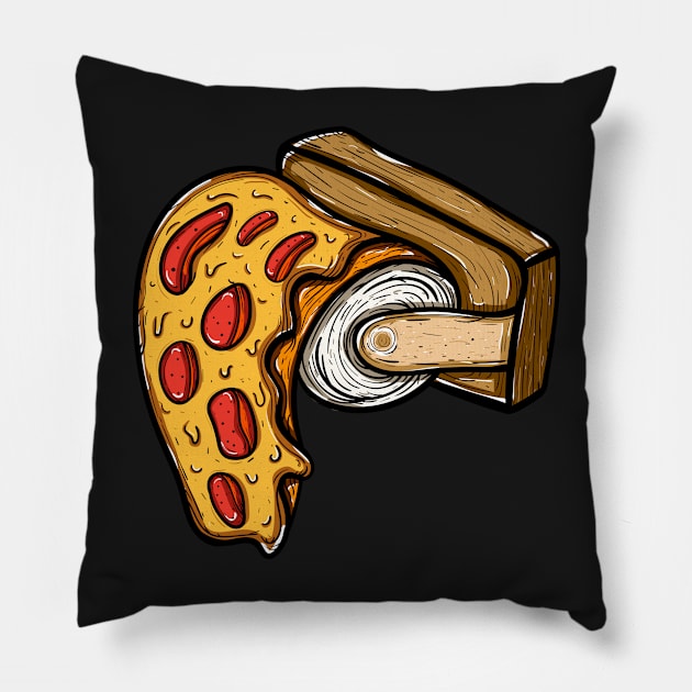 Pizza Tissue Pillow by Dzulhan