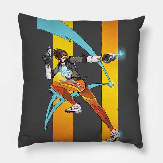 Tracer Overwatch 2 Pillow by Dylan