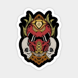 Mecha Skull Design Magnet