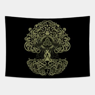 Tree of Life Yggdrasil Norse Pagan Viking Mythology Tapestry