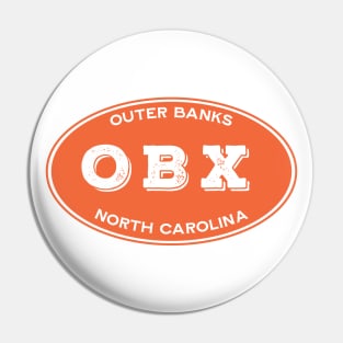 OBX Oval in Orange Pin