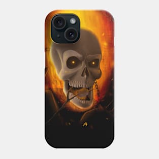 Ghost Rider eating a Marshmallow Phone Case