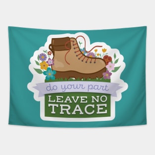 Leave no Trace Hiking Boot Tapestry