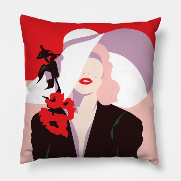 Marilyn Monroe by Cindy Rose Studio Pillow by cindyrosestudio