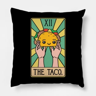 The Taco Tarot Card Funny Pillow