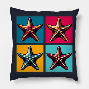 Pop Starfish Art - Trendy Marine Life Pillow