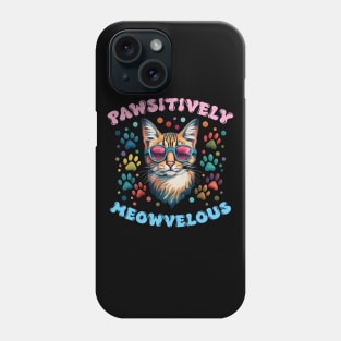 Pawsitively Meowvelous Cat Lovers Phone Case