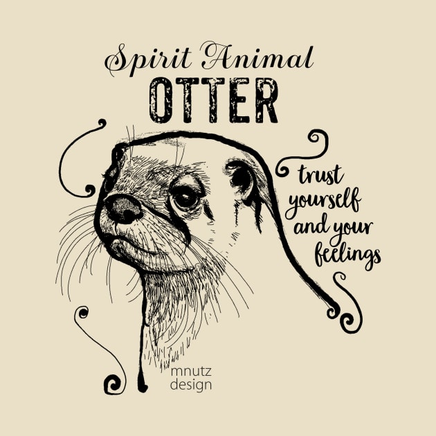 Spirit animal - Otter black by mnutz