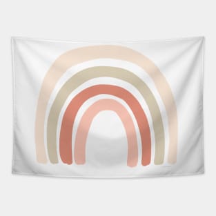 Boho Rainbow Graphic Minimalist Graphic Design Tapestry