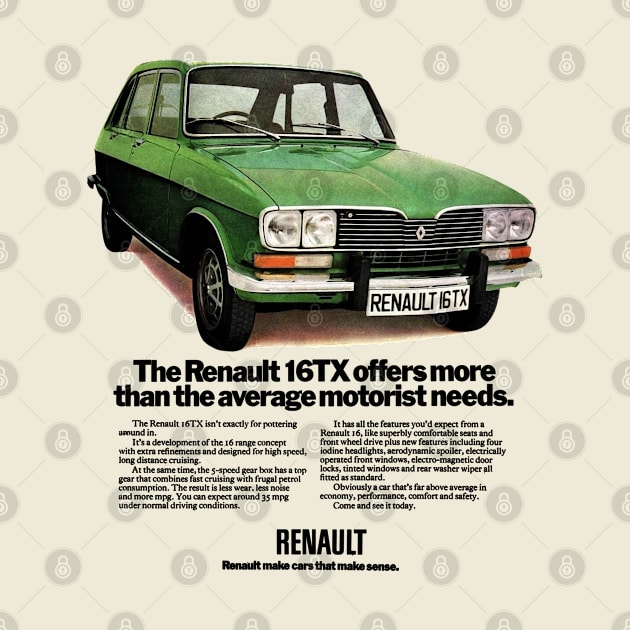 RENAULT 16 - advert by Throwback Motors
