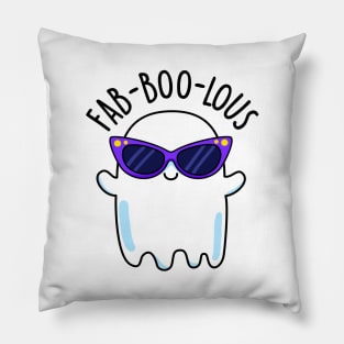 Fab-boo-bous Cute Funny Ghost Pun Pillow