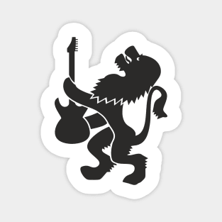 Lion guitarist (black print) Magnet