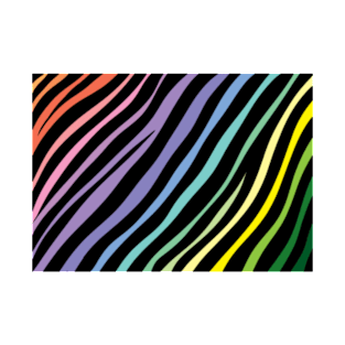 Zebra colorful animal print design T-Shirt