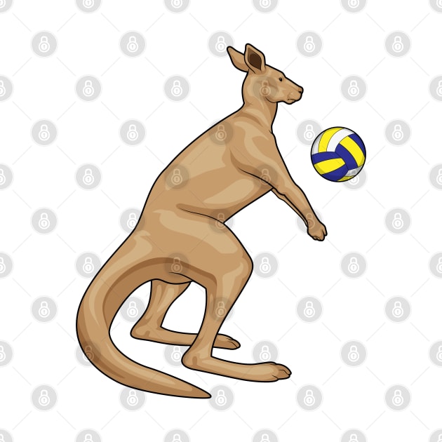 Kangaroo Volleyball player Volleyball by Markus Schnabel