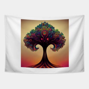 Colourful Tree of Life Tapestry