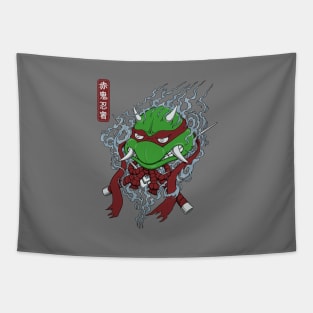 Red Oni Ninja Tapestry