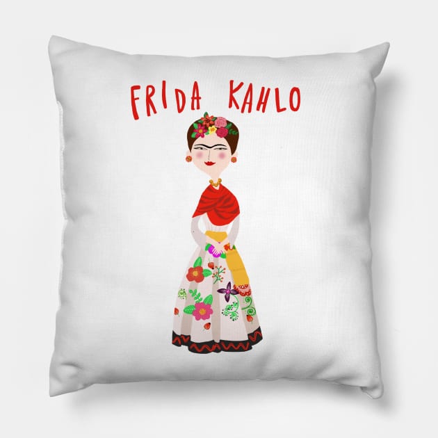 Frida Kahlo Pillow by Angie16bkk