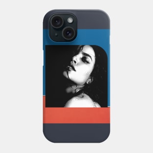 artsy abstract portrait design Phone Case