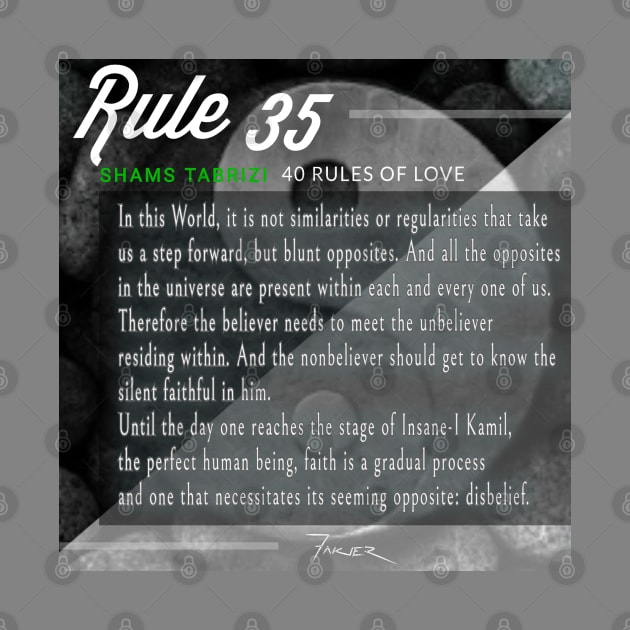 40 RULES OF LOVE - 35 by Fitra Design