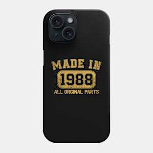 Made In 1988 Birthday Gifts 36 Years Old 36th Bday Present Phone Case