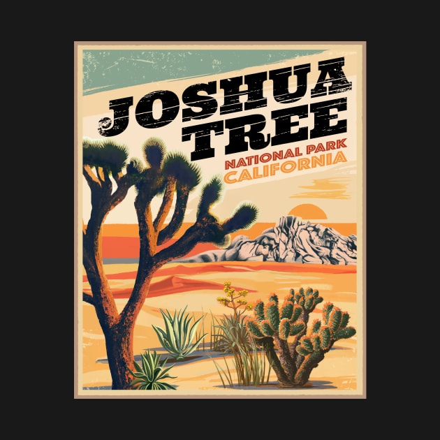 Joshua Tree National Park Outdoor Vintage by MarkusShirts