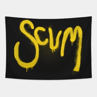 Scum Crust Punk Graffiti Tapestry