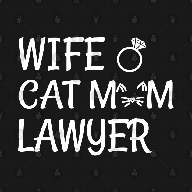 wife cat mom lawyer by Elhisodesigns