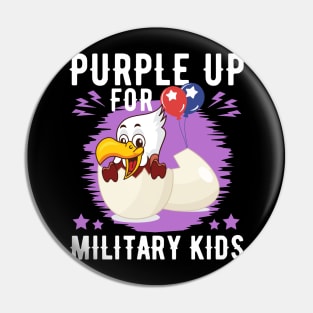 Purple Up For Military Kids Pin