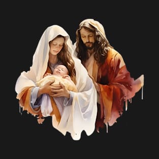 Watercolor Nativity Scene T-Shirt