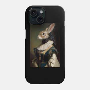 Lady Hareington - Classic Rabbit Portrait Phone Case